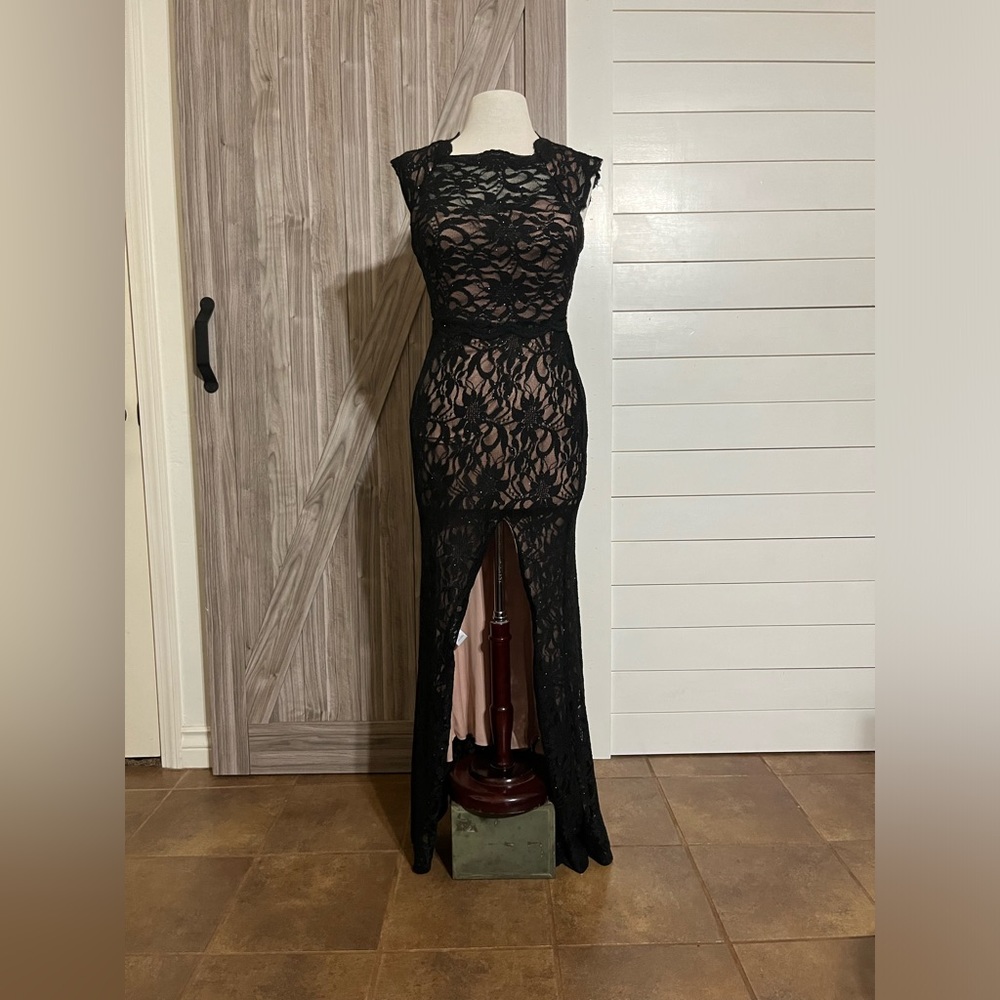 Black Lace overlay dress